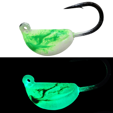 FishX Tog Chaser Jigs White Green Super Glow