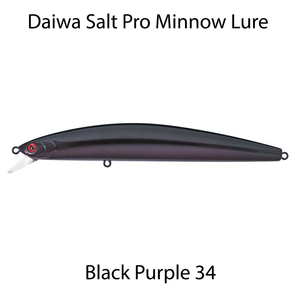 Daiwa Salt Pro Minnow - Black Purple 34