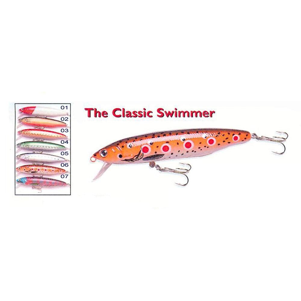 Crazy Gear Classic Swimmer Hard Body Lure 1/2 oz / Red/White