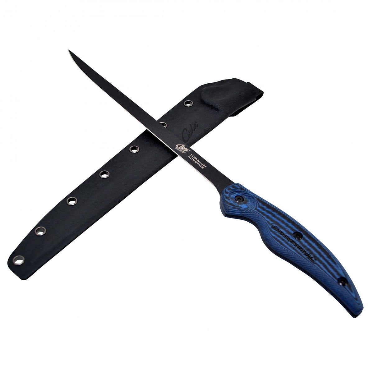 Cuda  Titanium Nonstick Fillet Knife - Sheath Included