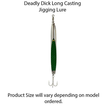 Deadly Dick Long Casting Jigging Lures - Green