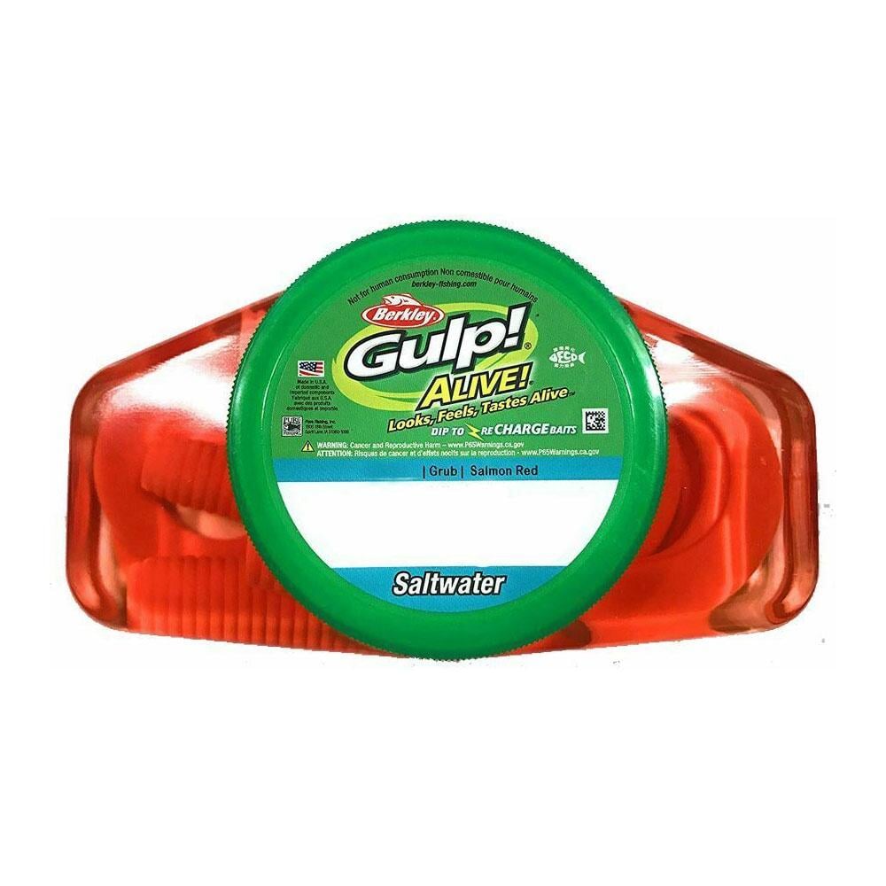 berkley gulp gulp alive plastics tackle box burn storage Berkley Gulp! Alive! Saltwater Grub - Pink Shine
