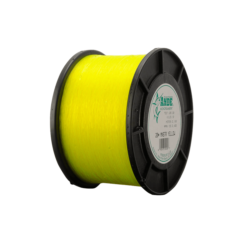 ande 80 pound mono fishing line Ande MY002000 Monster Yellow Monofilament 80LB