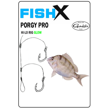 FishX Porgy Pro Hi-Lo Glow Beads Rig