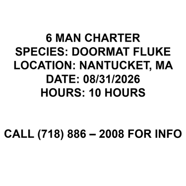 Fluke Fishing Trip 08/31/2026