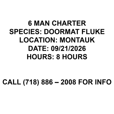 Fluke Fishing Trip 9/21/2026