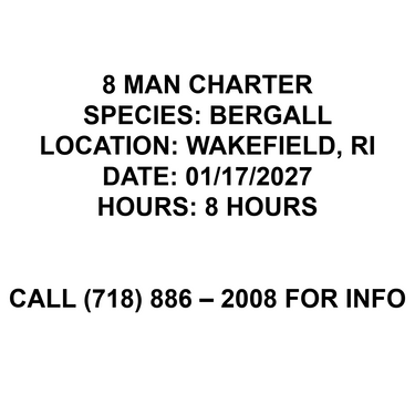 Bergall Fishing Trip 01/17/2027