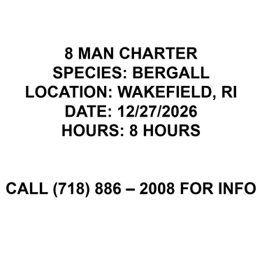 Bergall Fishing Trip 12/27/2026