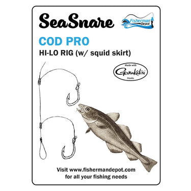 SeaSnare Cod Pro - Squid Skirt Hi-Lo Rig