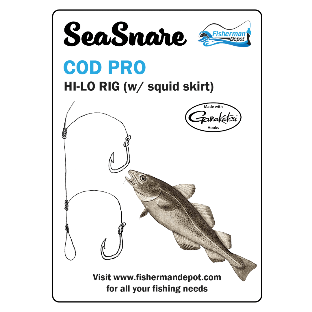 SeaSnare Cod Pro - Squid Skirt Hi-Lo Rig