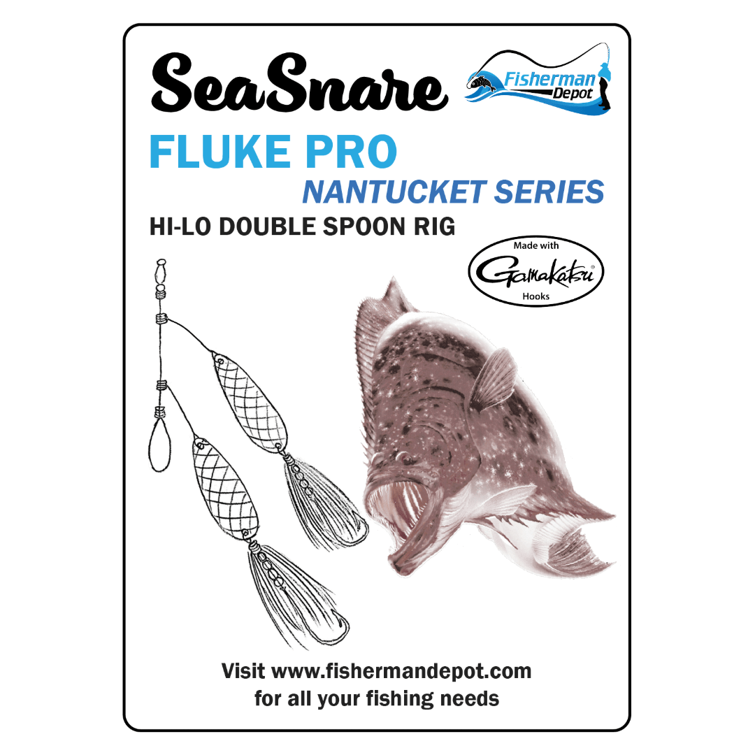 SeaSnare Fluke Pro - Original Hi-Lo Double Spoon Teaser Rig Nantucket Series