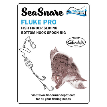 SeaSnare Fluke Pro - Original Fish Finder Sliding Bottom Hook Spoon Rig