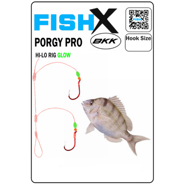 FishX Porgy Pro Hi-Lo Glow Beads Rig