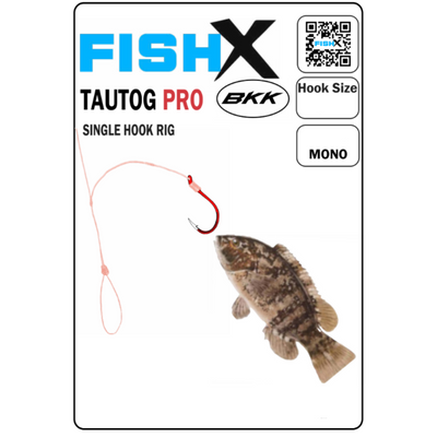 FishX Tog Pro - Blackfish / Tog Single Hook Rig - - BKK Hooks