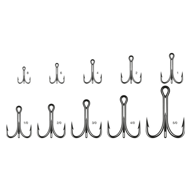VMC 9626 4X Strong O'Shaughnessy Treble Hooks
