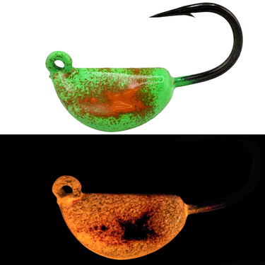 FishX Tog Chaser Jigs Green Orange Glow