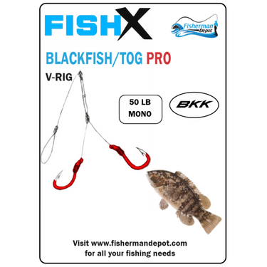 FishX - Original  Blackfish / Tog V Rig - - BKK Hooks