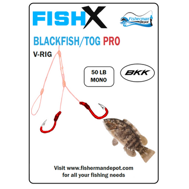 FishX - Original  Blackfish / Tog V Rig - - BKK Hooks