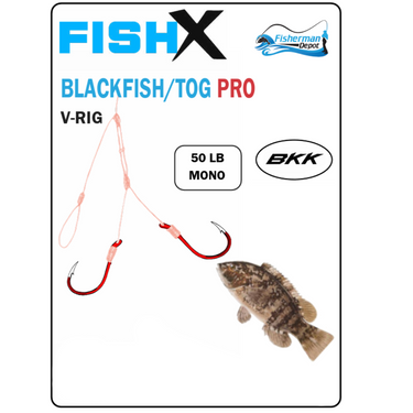 FishX - Original  Blackfish / Tog V Rig - - BKK Hooks