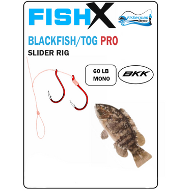 FishX Tog Pro - Blackfish / Tog Slider Rig - - BKK Hooks