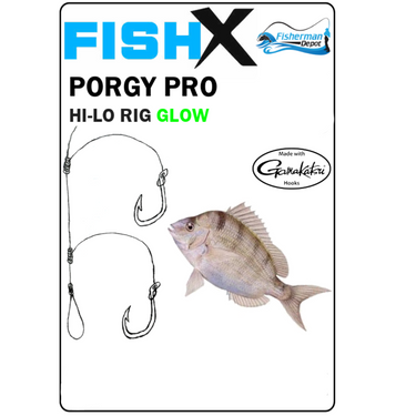 FishX Porgy Pro Hi-Lo Glow Beads Rig