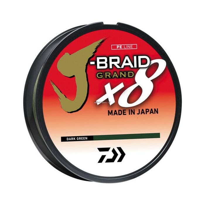 Daiwa J-Braid x8 Grand Braided Line - Dark Green