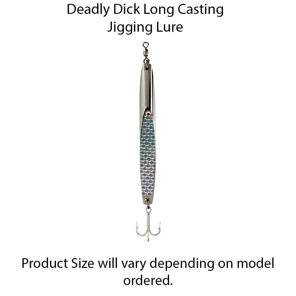Deadly Dick Long Casting Jigging Lures - Silver