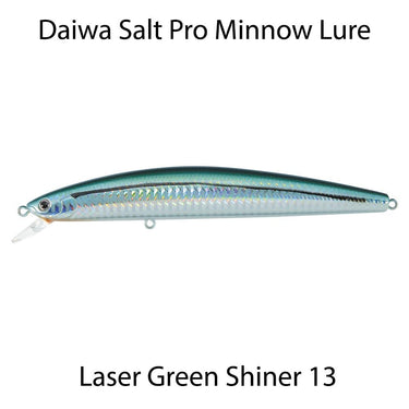 Daiwa Salt Pro Minnow - Laser green Shiner 13