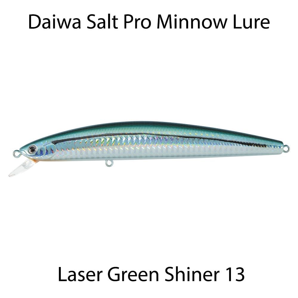 Daiwa Salt Pro Minnow - Laser green Shiner 13