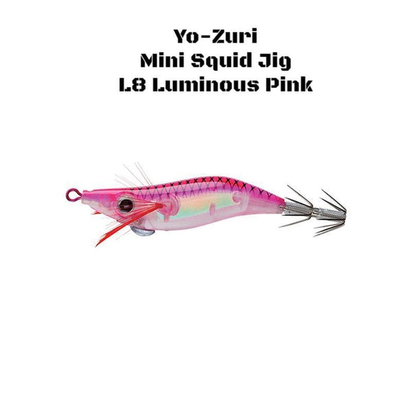 Yo-Zuri Mini Aurora Squid Jig, Pink