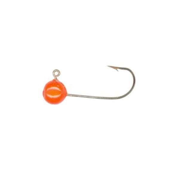 Slider Fishing Double Lite Head Ball Head Jig Head 1/16 oz / Orange