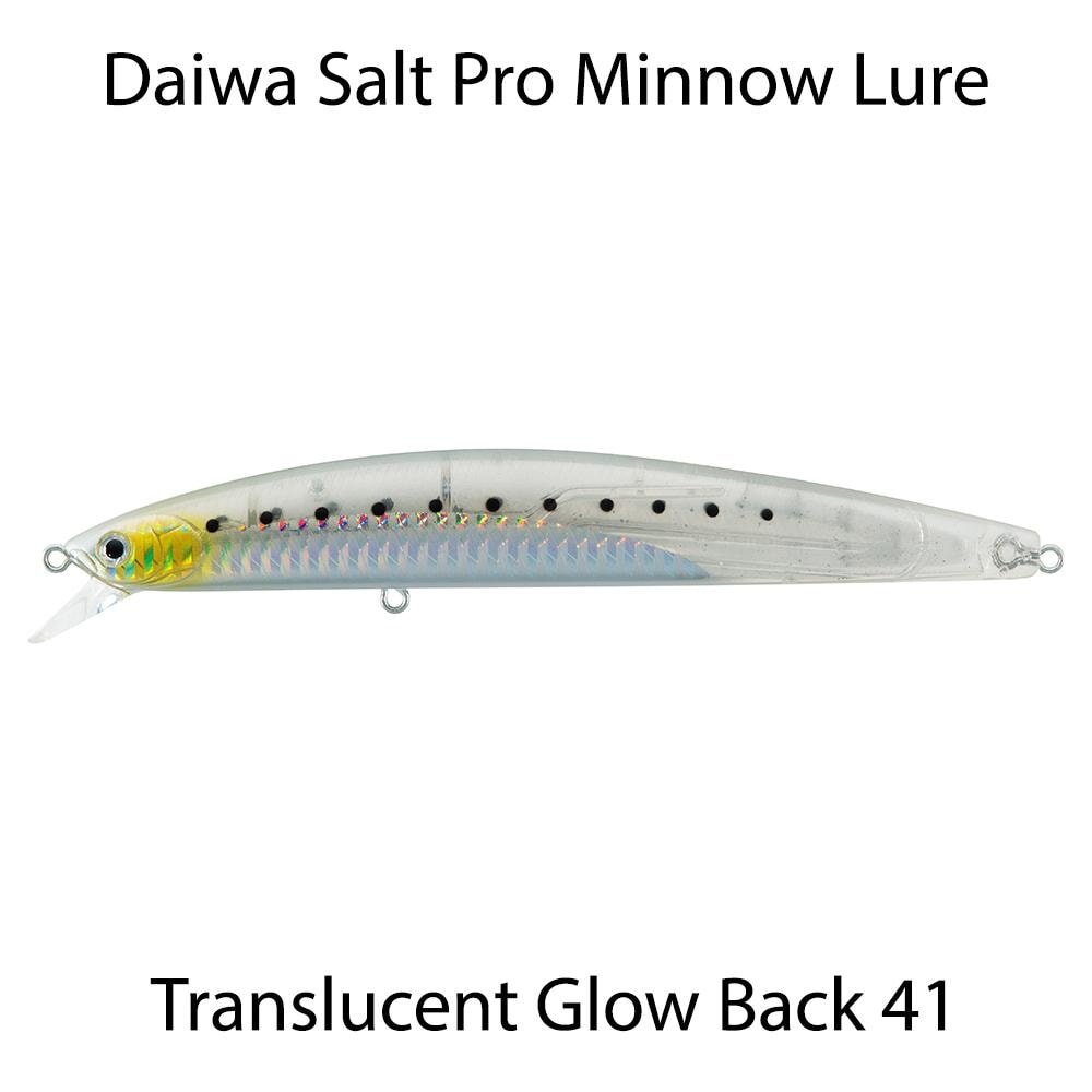 Daiwa Salt Pro Minnow - translucent Glow Back 41