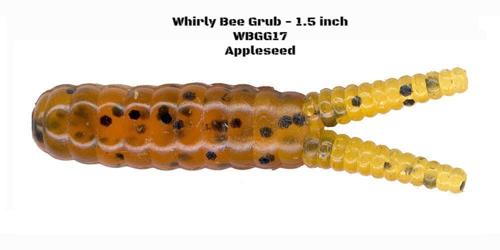 Slider Fishing Whirly Bee Grub - 1.5 Inch