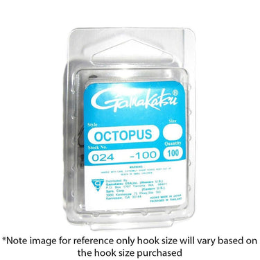 Gamakatsu NS Black Octopus Hooks - 100 Bulk Pack