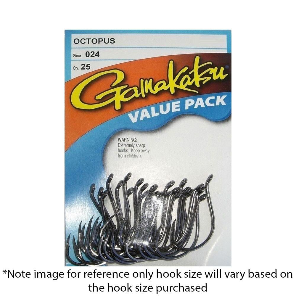 Gamakatsu NS Black Octopus Hooks - 25 Pack