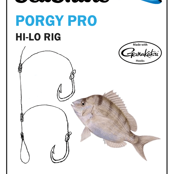 SeaSnare - Porgy Pro Hi-Lo Rig 12 / Pack / Gamakatsu / 1/0 Hook