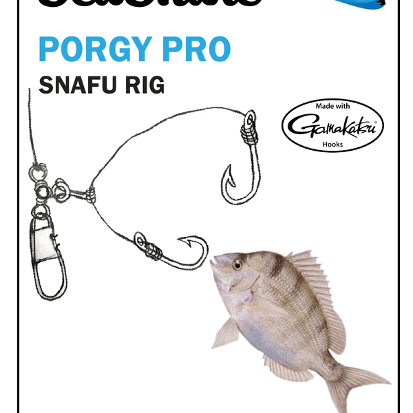SeaSnare - Porgy Pro Snafu Rig 3/Pack / Gamakatsu / 2/0 Hook