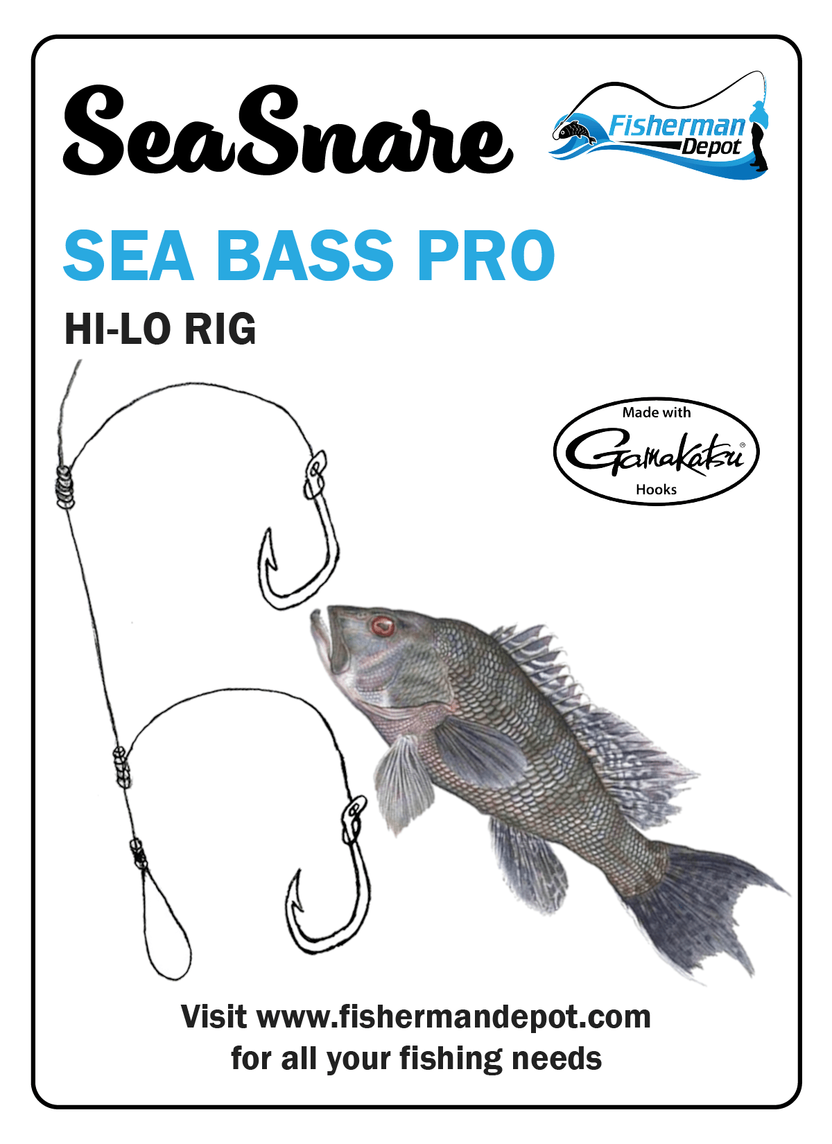 SeaSnare Sea Bass Pro - Hi-Lo Rig